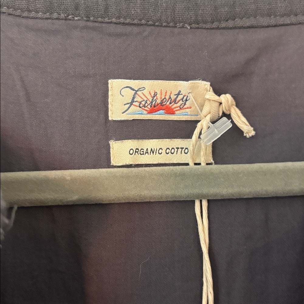 Faherty NWT Dream Organic Cotton Gauze Jumpsuit in Washed Black Extra Small - Picture 5 of 11